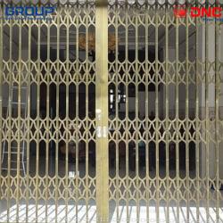 Cửa kéo sơn tĩnh điện không lá đồng bộ nhũ đồng 